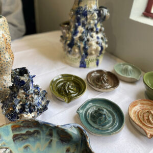 Ceramics by Jack Cuthro, at the Headquarters exhibition